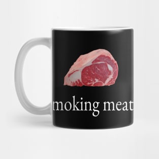 Smoking These Meats (TheZucc Quote) Retro Tech Company Funny Gift Idea Mug